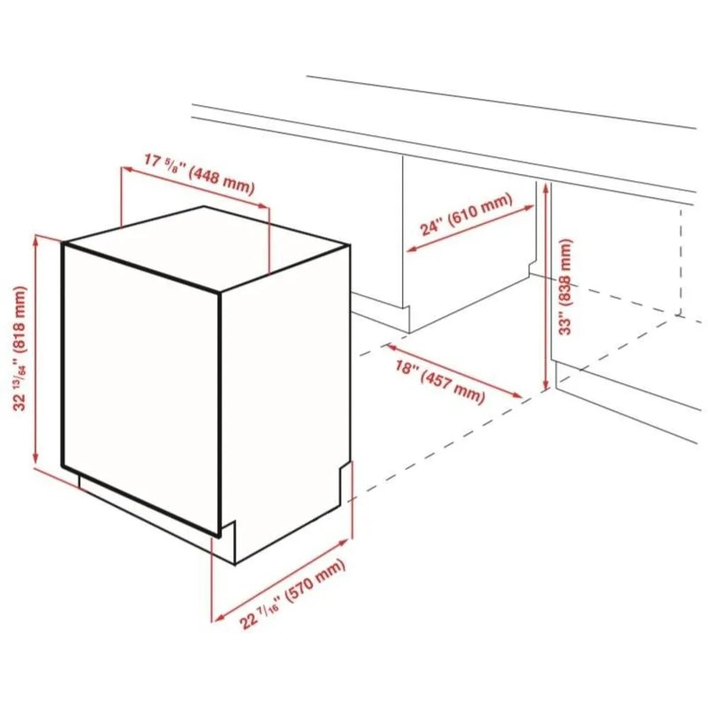 Blomberg Dishwasher Model DWS51500FBI Inv# 18088