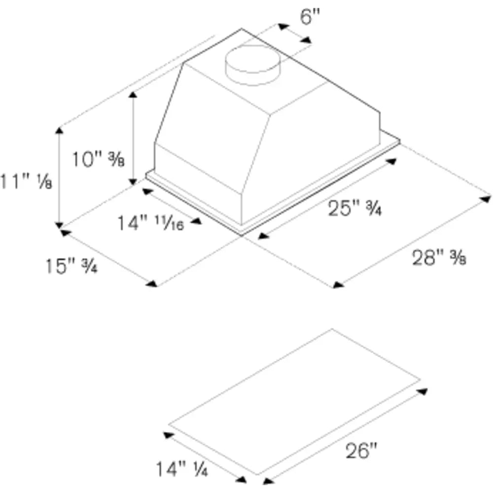 Bertazzoni Under Cabinet Hood Model KIN30PROX Inv# 29316