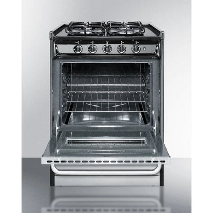 Summit 24 Inch Slide-In Gas Range Model TTM61027BRSW Inv# 2787